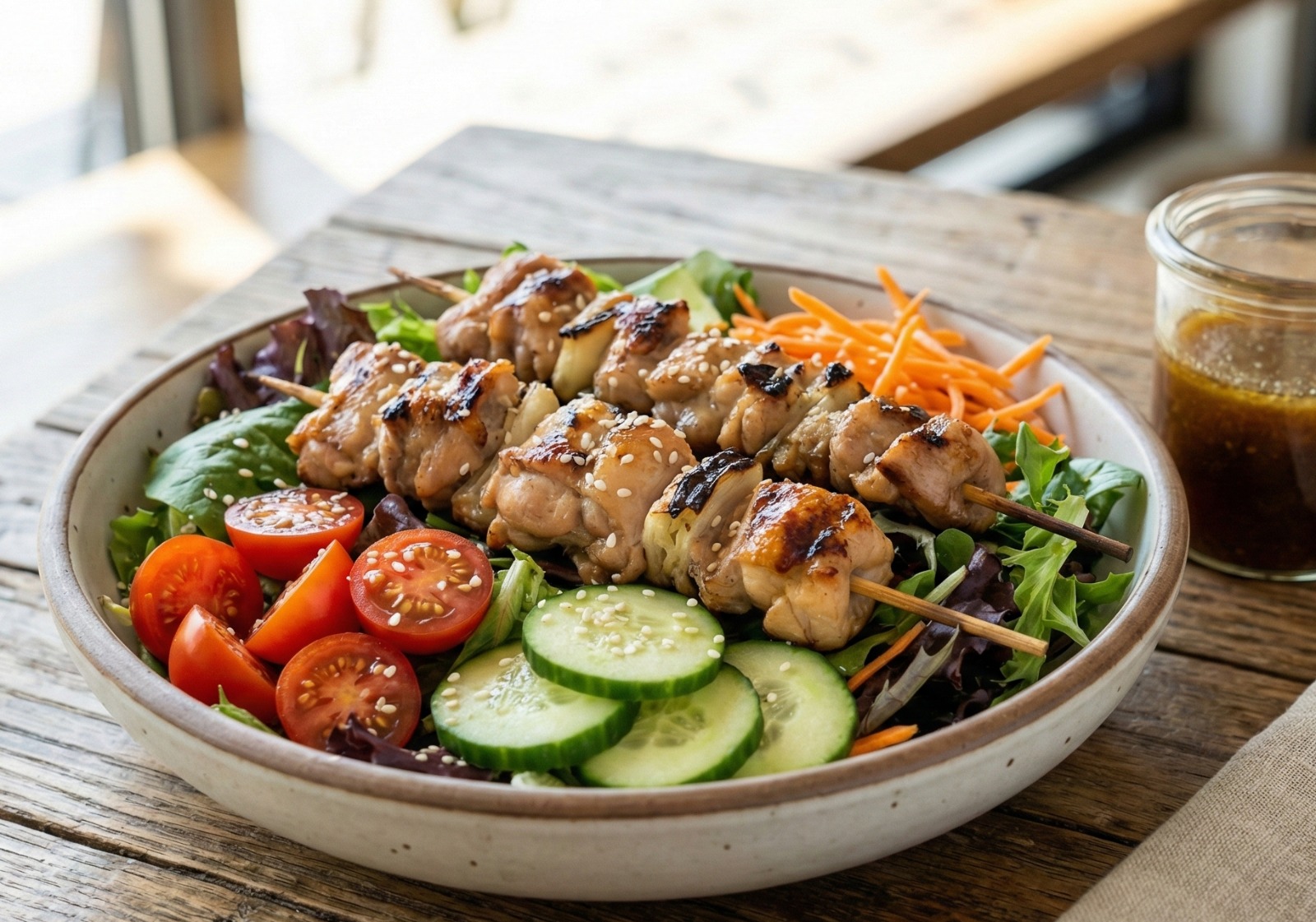 yakitori chicken salad